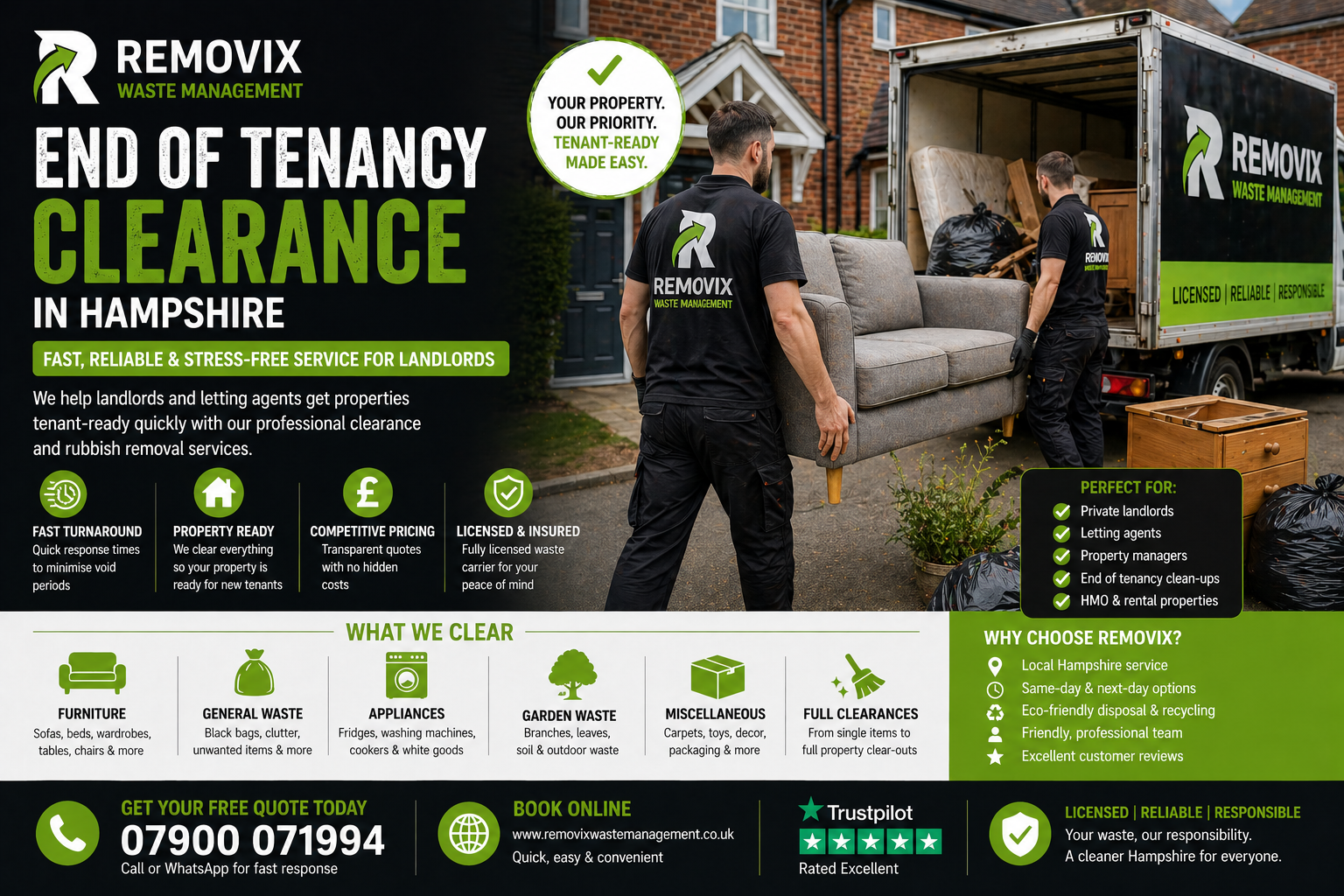 End of Tenancy Clearance in Hampshire: The Complete Landlord’s Guide
