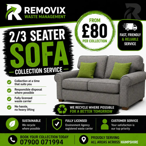 Gray fabric two-seater sofa with green accent pillows from the 2/3 seater sofa collection for living room use